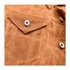 Męskie kurtki amerykańskie retro narzędzi do oleju kurtka woskowa trend zewnętrzny ubrania płócien