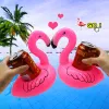 Uppblåsbara dryckhållare Pool Cup Holder Floats For Kids Water Fun Toys Flamingo Pool Float Party Supplies LL