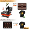 Wärmeübertragungsmaschinen Großhandel Wärmepresse Hine 8 in 1 12 x 15 Zoll Transfer Swing Away Digital Shirt Printing Mtifunction Sublimatio Dhrim