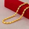 Colares de pingente 24k ouro cheio de jóias colar para homens fino bijoux femme colares mujer naszyjnik bizuteria gemstone masculino 231011