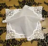 Cravate Ensemble de 12 Mouchoirs de Mariée de Mariage Dames Hankies en Coton Crochet Mouchoir en Dentelle Vintage Brodé Hanky 12x12" 231012