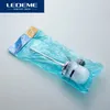 Toilet Brushes Holders LEDEME Toilet Brush Wall-mounted High Holder Stand Guard Long Handle Plastic Cup Bathroom Cleaning Tool Accessories L5710 231012