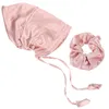 Bandanas Satin Bonnet Cheveux Bouclés Bonnet De Couchage À La Mode Chapeau Décoratif Tissu Femme