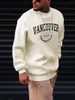 Sweats à capuche pour hommes Vancouver Canada Leaf Design Tops pour hommes Vêtements d'automne Street Style Casual Sweatshirts Mode Hip Hop Vêtements de sport pour hommes