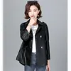 Damen Trenchcoats Schaffelljacke 2023 Mantel für Frauen Frühling Langarm Slim Oberbekleidung