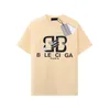 Mens Designer T-Shirt Luxury Brand Ba T Shirts Mens Womens Short Sleeve T shirts Summer Causal Tees Hip Hop Streetwear Tops Shorts Clothing Clothes Various Colors-15