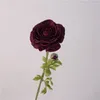 Fleurs décoratives de haute qualité, branche de lotus de rosée artificielle, toucher réel, fausse décoration de chambre à coucher, fleur de simulation, pivoine rose renoncule
