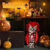 Costumes de chat Halloween Costume de cape pour animaux de compagnie Cape de chat Tenue de magicien pour animaux de compagnie Sorcière Cosplay Vêtements Costumes de fête d'Halloween pour petits chiens 231011