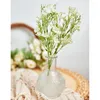Flores decorativas branco babys respiração artificial real toque plantas para casamento flor boquete flores arranjo mesa decoração peça central