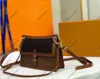 3A Designer Torba na ramię Kobiety Vintage pod pachami klasyczne torebki element podwójne ramię Pojedynczy ręczny crossbody Małe prawdziwe skórzane torebki M40729