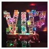 Andra evenemangsfestleveranser laddningsbara LED VIP S Glass Tray Cocktail Stand Wine Cup Holder For Bar Disco Party Decorations Glasses DHST9