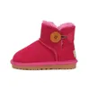 Botas para niños pequeños Australia Diseñador de nieve Niños Invierno Clásico Ultra Mini Bota Botton Botines para bebés Zapatos de gamuza de piel para niños ies