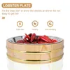 Dinnerware Sets Sushi Wooden Tray Container Round Bucket Restaurant Serving Kitchen Supply Creative Storage Platter