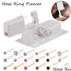 1 unidade gem nariz studs piercing arma piercing descartável seguro estéril ferramenta hine kit brinco parafuso prisioneiro jóias do corpo dhgarden ot8bp