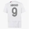 23 ИБРАГИМОВИЧ Футбольная майка GIROUD Maillots De Football ТОНАЛИ БЕННАСЕР РЕБИК Мужская AC MilaNs Детский комплект Рубашка Униформа Майо