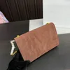 Designer Donna Kate 99 Borsa a tracolla con nappa in pelle scamosciata Francia Parigi Marchio di lusso Y Pelle nabuk YSSL Borsa a tracolla Lady Borsa a tracolla con tracolla a catena con patta