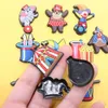 Wholesale 100Pcs PVC Circus Popcorn Tent Elephant Seal Bear Garden Shoe Buckle Boys Girls Accessories For Backpack Charms Button Clog
