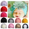 Baretten 2023 Kinderen Breimuts Pography Accessoires Meisje Bloem India Cap Touca Infantil Tulband