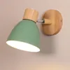 壁のランプベッドルームとリビングルームの照明のためのモダンな木製のsconce