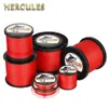 Braid Line Hercules 300M 500M 1000M Fishing Line 12 Strands RED Multifilament 10-420LB Pe Braided Smooth Resistant Super Strong Wire Carp 231012