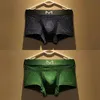 4 pack fashion brand cotton men's underwear Men's boxers personality trend U raised pouch breathable boxer shorts head youth soil