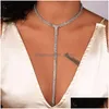 2021 nuova vendita strass girocollo gemma di cristallo girocolli di lusso collare chocker collana robusta Y accessori gioielli donna Dhgarden Otqax