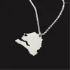 Halsketten mit Anhänger, Jubiläumsschmuck, 316L-Edelstahl, individuelle Halskette mit Wales-Karte für Frauen