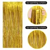 Other Event Party Supplies Birthday Party Decorations 14m Foil Tinsel Curtain Birthday Backdrop Curtain Girl Wedding Bachelorette Party Backgroun Pozon 231012