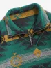 Sweats à capuche pour hommes Sweat-shirt à col roulé pour hommes Jacquard Ethnique Aztèque Pull Demi-Zip Contraste Garniture Streetwear Z5105879 231012
