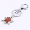 Konst och hantverk Natural Stone Turtle Key Chain 16 T2 Drop Delivery Home Garden Gifts DHYQL