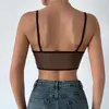 Tanks pour femmes SexeLakas Femmes Camisole Col V profond Sans manches Camis Tank Sexy Pacthwork Top Summer Spaghetti Strap Porn Crop Vest Vêtements