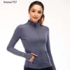 Yoga Kıyafet Yoga Kıyafetleri LU-088 2022 Yoga Kadınlar Egzersiz Spor Ceket Fitness Ceket Spor Sporları Hızlı Kuru Aktif Giyim Üst Katı Zip Sweatshirt Sportwear Sıcak Satış