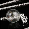 Pendant Necklaces Wish Dandelion Glass Ball Necklace Pendant Fashion Jewelry Women Necklaces Drop Ship 161959 Jewelry Necklaces Pendan Dhfpg