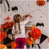 Chaîne en fil de simulation de fleurs décoratives, jouets de farces, accessoire de scène, décors de maison hantée, fête d'halloween, barbelé Dhnd8