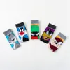 Men's Dress Socks Cartoon Anime Art Animals Theme Socks Cotton Casual Grey Rabbit Black Fat Cat Angry Cat Socks Men Women 5 Styles