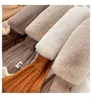 Scarves 2023 Fur Collar Korea Style Ins Imitation Stripe Warm Wool Knitting Scarf Women Knitted Fishtail Scar