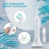 Brosse à dents Brosse à dents électrique sonique rotative pour adultes brosses à dents rechargeables lavable électronique blanchiment des dents brosse minuterie brosse IPX7 231012