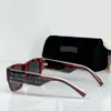 Designer sunglasses for men and women Fashion rectangular coated sunglasses UV400 Classic wooden glasses High quality with box DG6186