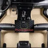 Golvmattor mattor Anpassade bilgolvmattor för Hyundai Palisade 2020-2023 År Artificiell lädertelefonfickmatta Interiör Biltillbehör Q231012