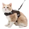 Katthalsar leder katt Harness Walking Lead Leash Mesh Bröstkrage Reflekterande hundhalsar Justerbar bröstplatta Easy Control Pet Accessories 231011