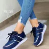 Klänningskor 2023 Kvinnor Sneakers Platform Leather Patchwork Casual Sport Ladies Outdoor Running Vulcanized Zapatillas Mujer 231011