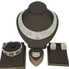 Bröllopsmyckesuppsättningar som säljer brasiliansk lyx Dubai Goldplated Set Italian Four Party WDDing Gift FHK13649 231012