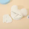 2pcs sevimli kış bebek şapka eldivenleri set çifte pompom çocuklar kızlar kızlar örme bere kapak katı çocuklar açık sıcak kapaklar eldiven