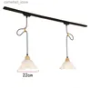 Plafonniers Moderne LED piste lumière Restaurant pendentif lumière plafonnier bricolage pendentif projecteur fond mur magasin de vêtements lampes suspendues Q231012