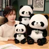 Forniture di giocattoli di Natale 24/30/40/50 cm Simpatico panda grasso rotondo peluche Animali di peluche Panda giganti Peluche Bambola Anime Morbidi giocattoli per bambini per ragazze R231012