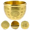 Bowls Treasure Bowl Home Decoration Money Fortune Basin Water Brass Office Tabletop Adornment