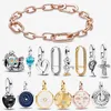 Nouveaux bracelets pour femmes Halloween boucle d'oreille pendentif bijoux de créateur cadeau de Noël bricolage Fit Pandoras Me Sparkling Cross Mini Dangle Charm Bracelet chaîne avec boîte