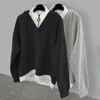 Män s hoodies tröjor Autumn Winter Half Turtleneck Sweatshirt Studenter stilig avslappnad lös huvtröja långärmade toppar manliga kläder 231012