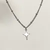 Pendant Necklaces Choker FFour-pointed Star For Girl Women Dropship