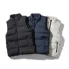 Mäns västar Stylish Winter Cotton Waistcoat Smooth Surface Men Zipper Plus Size Thermal